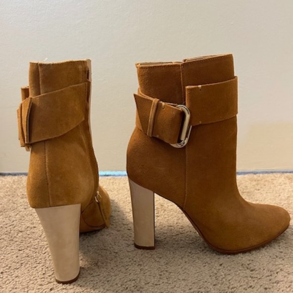 Schutz Leather Ankle Boots - Picture 1 of 4